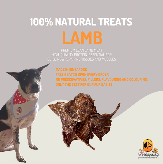 Greedy Paw SG - Lamb Meat (Air-Dried, Single Ingredient)
