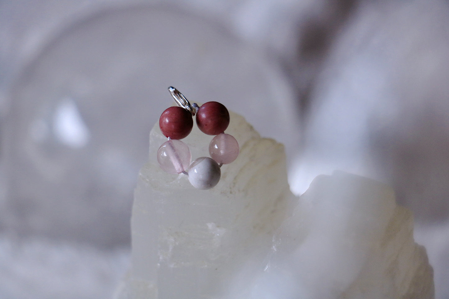 crystal pet charm - love