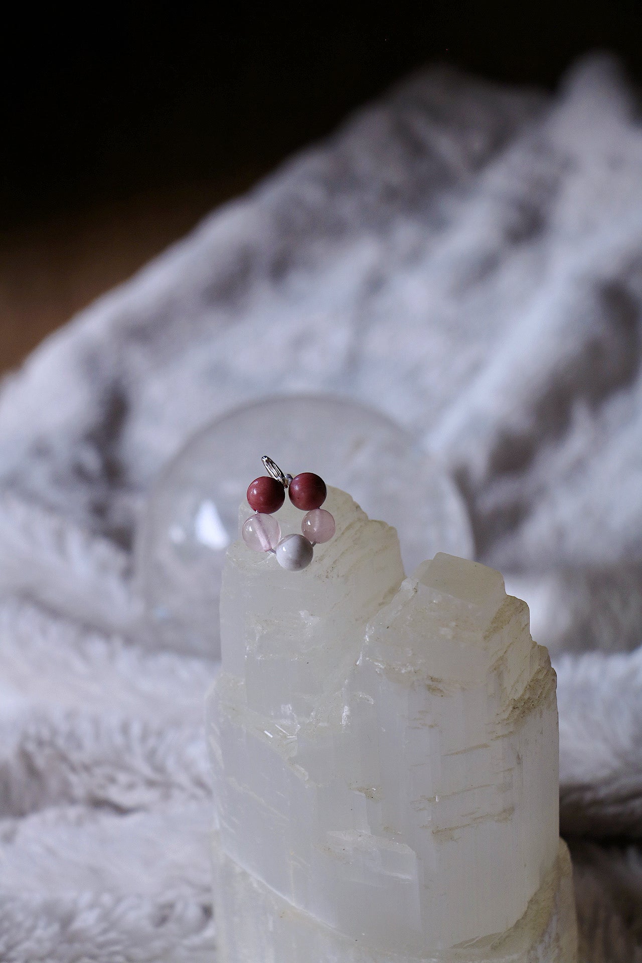 crystal pet charm - love