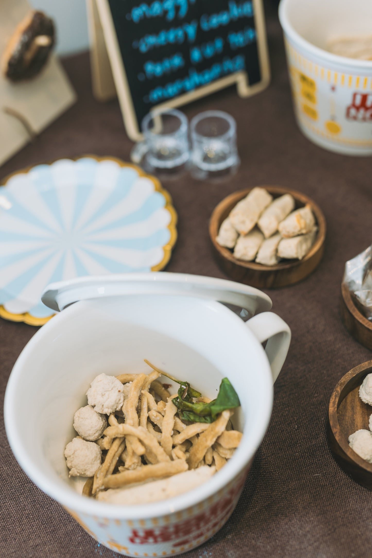 Customised dog-friendly menu venue for a dog party at woofworks