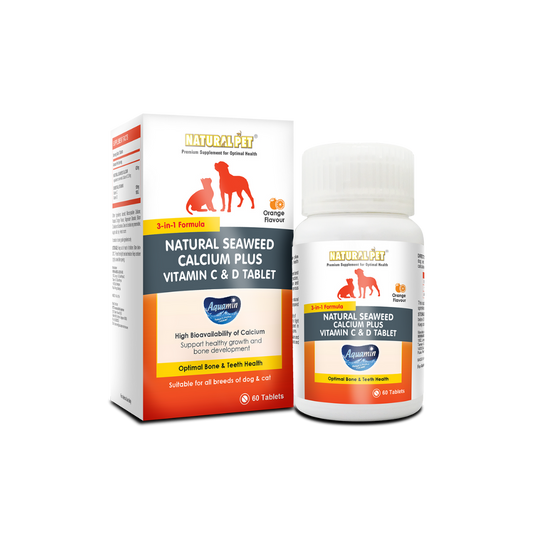 Natural Pet Natural Seaweed Calcium Plus Vitamin C & D Tablet