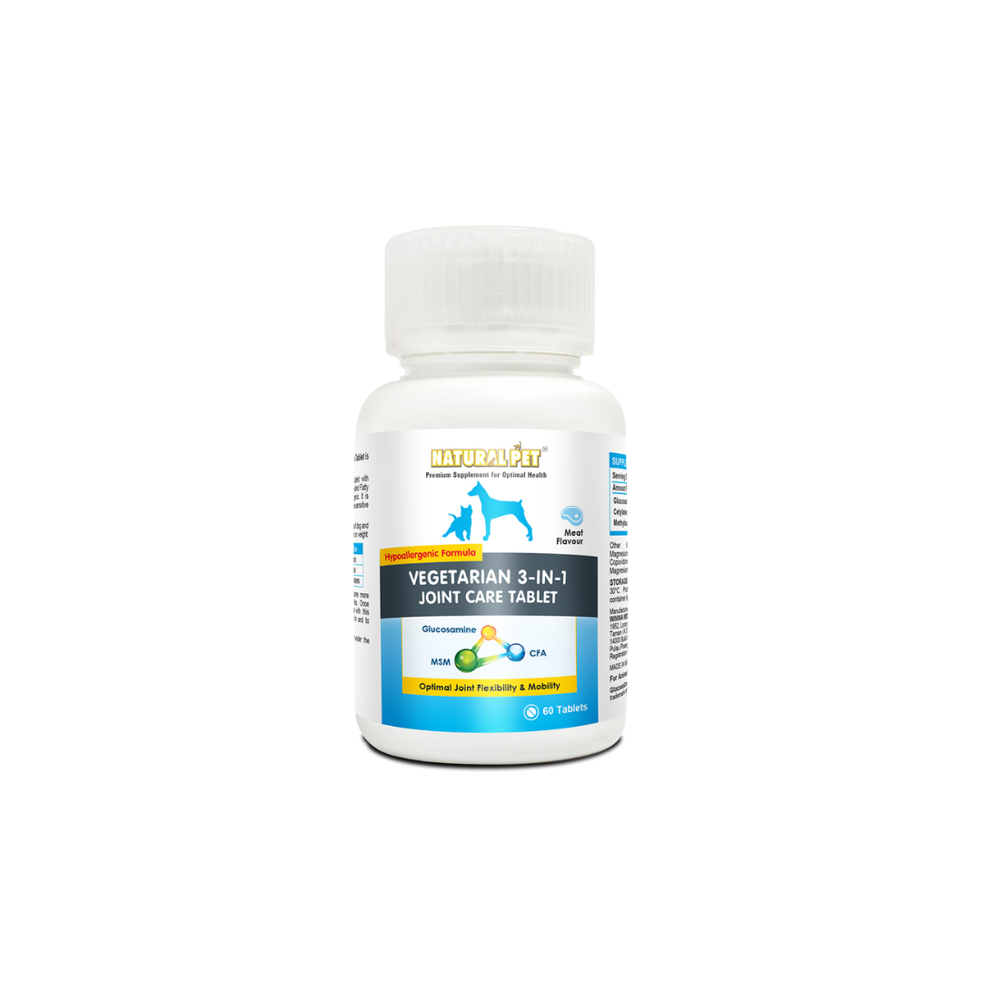 Natural Pet Vegetarian 3-in-1 Joint Care Tablet